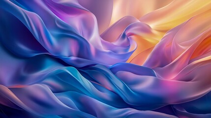 Obraz premium Abstract Colorful Fabric Waves.