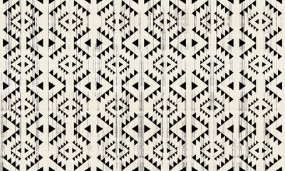 Navajo tribal vector seamless pattern. Native American ornament. Ethnic South Western decor style. Boho geometric ornament. Vector seamless pattern. Mexican blanket, rug. Woven carpet illustration