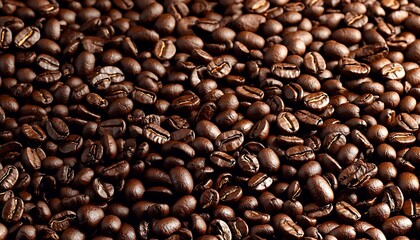 Fototapeta premium Roasted Coffee Beans Close Up