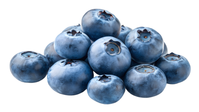 Group of fresh blueberries