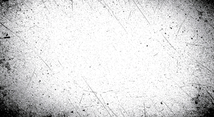 Abstract grunge black and white distressed texture background, transparent background