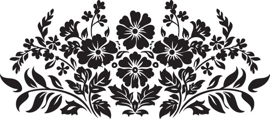 Elegant floral pattern vector design for decorative and artistic use.