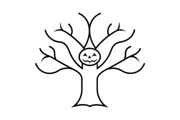 vector tree silhouette