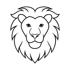 Fototapeta premium lion head vector
