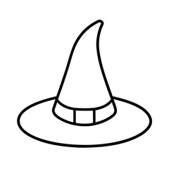 vector illustration of a witch hat
