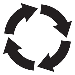 recycle symbol isolated on white