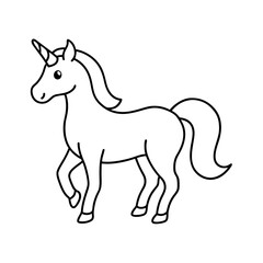 vector illustration of a horse