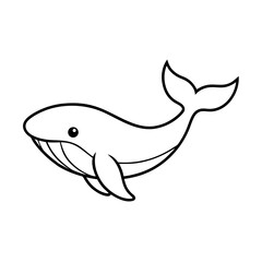 vector illustration of cartoon fish