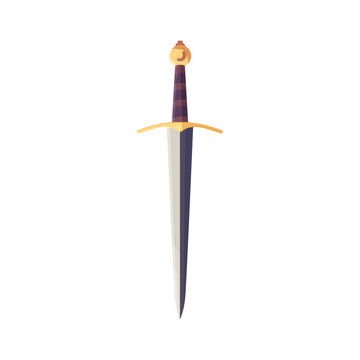 recommend clip art: Flat vector Sword icon colorful