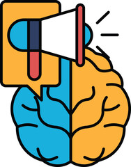 A brain with an ear on it