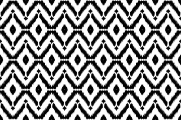 ikat Abstract Ethnic art. Seamless pattern in tribal, folk embroidery, and Mexican style. Aztec geometric art ornament print.Design for carpet, cover.wallpaper, wrapping, fabric, clothing