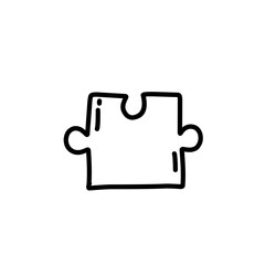 hand drawn puzzle lines