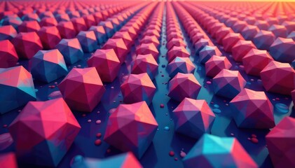 Obraz premium Geometric shapes forming a cohesive, endless pattern , mosaic, graphic, black