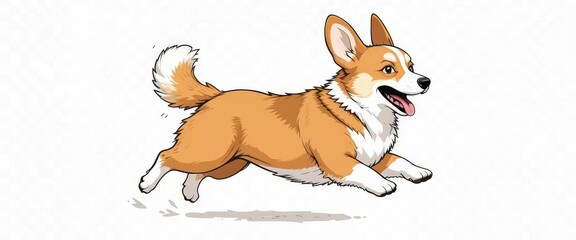  Corgi Isolated Transparent Downloadable Image, Perfect for Pet Blogs, Funny Dog Content, and Whimsical Design Projects.