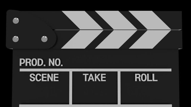 Classic Clapperboard for Film Production and Movie Making