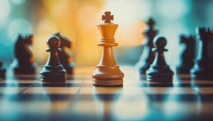 Celebrating International Chess Day With A Template Featuring Chess Pieces On The Board. A Tribute To The Age-Old Game.