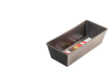 Metal baking pans for cakes and bread. Oven baking.