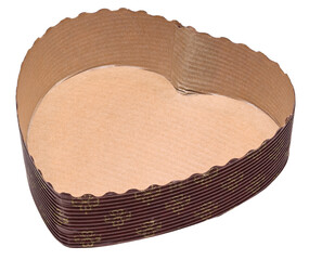 heart shaped paper baking mold, pirottino
