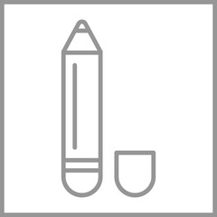 Lip Liner Icon Design
