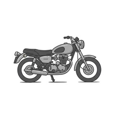 Fototapeta premium Classic Motorcycle Vector Illustration, Vintage Style