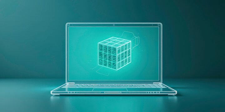  Concept for Digital Design, CAD Software, or Visualizing Complex Data Structures with a Transparent Appearance