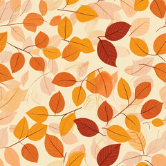 Seamless pattern, tile. Autumn