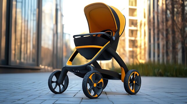 A stroller for toddlers from six months to learn to walk and play