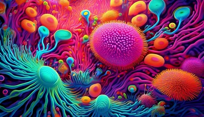 Microscopic Coral Bloom