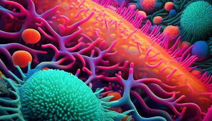 Microscopic Coral Bloom
