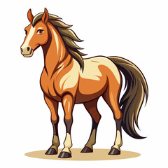 Obraz premium Elegant horse icon vector, perfect for logos, websites, and digital designs. Scalable and crisp.