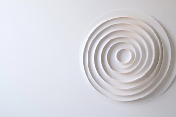 Fototapeta premium capture elegance of single abstract spiral on monochromatic background evoke movement with gentle sweeping curves carefully