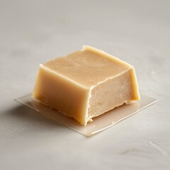 piece of cheese on white background