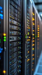 Naklejka premium Server Room Data Center Network. (4)
