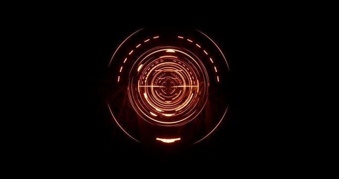 target sign effect on black background