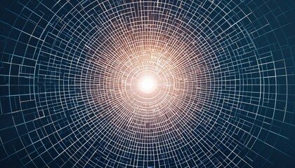 Fototapeta premium Dynamic energy patterns emanating from a central light source abstract digital background graphic art modern design high-resolution viewpoint