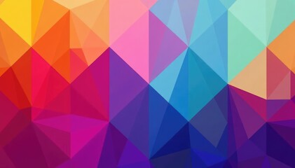 Obraz premium Geometric shapes repeat infinitely, vibrant color gradient , infinite, gradient