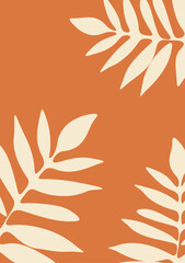 Floral trendy background, floral botanic design templates, modern art prints, posters and placard