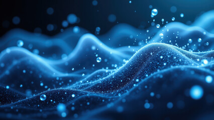 Blue-toned abstract graphic with flowing patterns, representing GLP1.
