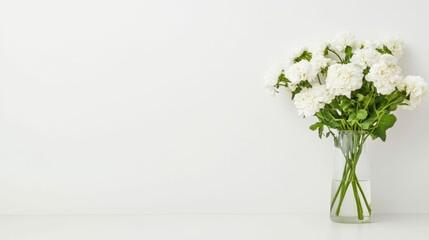 Fototapeta premium Castle panoramic view a cluster of flowers in a vase