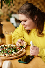 Celebrating moments of joy at a charming cafe with friends and delicious food