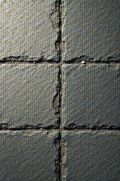 A Detailed Close-Up View of Weathered Stone Pavement Tiles with Subtle Textural Variations and Embedded Small Pebbles