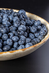 Fresh blueberry background. Blueberry Texture Close Blueberry Antioxidant Organic Superpeed Bowl Concept Healthy Nutrition