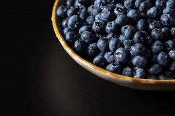 Fresh blueberry background. Blueberry Texture Close Blueberry Antioxidant Organic Superpeed Bowl Concept Healthy Nutrition