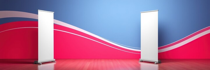 Customizable Roll-Up Bunting Mockup - Design Concept