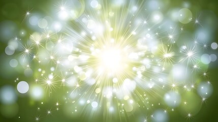 Light Burst Energy radiates outwards from a bright spot. Use product reveal, promotion