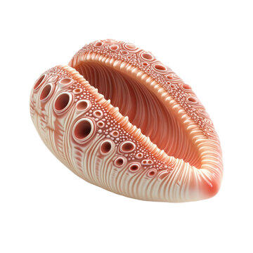 3D icon of Lingula anatina (Tongue-shaped brachiopod) isolated on transparency background