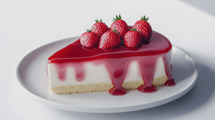 Strawberry Bliss: A Perfect Cheesecake Moment