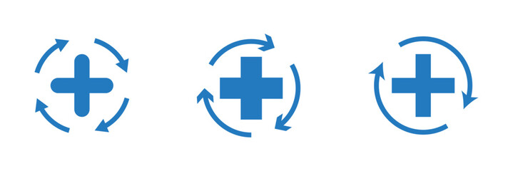 health recovery icon vector