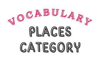 Flash Card In the category of occupations and places.Training reading and observation skills for children.