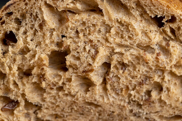 a healthy loaf of soft bread with added seeds and bran